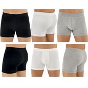 Şahinler E031 2 Siyah 2 Beyaz 2 Gri Likralı Erkek Boxer
