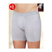 Şahinler ME031 Gri 6'lı Paket Likralı Boxer