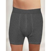 Şahinler ME031 Koyu Gri Likralı Şahinler Yazılı Torbalı Erkek Boxer