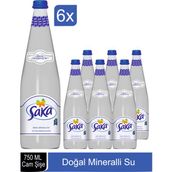 Saka 750 ml Doğal Mineralli Su (6 adet)