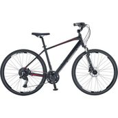 Salcano City Sport 700 2X10 Cues Sistem Şehir Bisikleti 21 Kadro (180 cm ve Üstü Boy) - Siyah - Kırmızı
