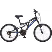 Salcano Hector 20 Jant 18 Vites Çift Amortisörlü Siyah Mavi Çocuk Dağ Bisikleti
