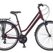 Salcano Istanbul 700 Unisex 24S Hidrolik Disk Fren 17'' Bordo Siyah Renk Sehir Bisikleti