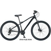 Salcano Lion 29 Hd 17'' Siyah Yeşil Renk Dağ Bisikleti - Siyah - Yeşil