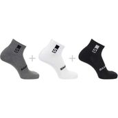 Salomon Everyday Ankle 3 Adet Gri Beyaz Siyah Çorap