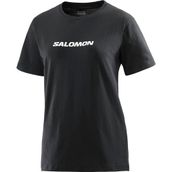 Salomon LC2217700 Logo SS Tee W Siyah Kadın T-shirt
