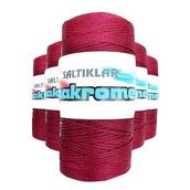 Saltıklar 1560 Bordo 100 gr 5 Adet Polyester Makrome İpi