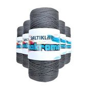 Saltıklar 420 Koyu Gri 100 gr 5 Adet Polyester Makrome İpi