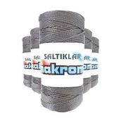 Saltıklar 423 Gri 100 gr 5 Adet Polyester Makrome İpi