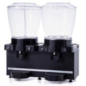 Samixir Siyah 22+22 lt Panaromik Analog Fıskiyeli ve Karıştırıcılı Twin Soğuk İçecek Dispenseri
