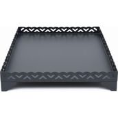 Samsun Soba 63X90 cm Soba Altlığı - Stella ve Safir Model Döküm Soba Ile Uyumlu - 2.5 mm Kalın Sac - Isıya Dayanıklı Koruyucu Panel - Kalp Motif