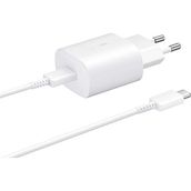 Samsung Galaxy A53 5G Fast Charging 25W Type-C Çıkışlı Kablolu Beyaz Şarj Aleti