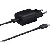 Samsung Galaxy A53 5G Fast Charging 25W Type-C Çıkışlı Kablolu Siyah Şarj Aleti