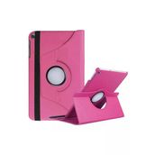 Samsung Galaxy Tab A7 Lite Sm-T220 8.7 Inç Tablet Standlı 360° Dönebilen Deri Kılıf Leather Case Pembe