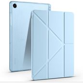 Samsung Galaxy Tab A9+ Plus / A11+ Plus Uyumlu Üçgen Standlı Uyandırma Fonksiyonlu Tablet Kılıfı - Bebe Mavisi