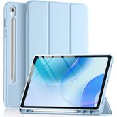 Samsung Galaxy Tab S10 Fe / S10 Lite / S9 Fe 10.9 Inç ile Uyumlu Premium Tablet Kılıfı – Yumuşak Arka Kapak, Stand Özellikli, Otomatik Uyandırma/uyku Fonksiyonlu, Darbe Korumalı Yüksek Koruyuculu Kılıf - Açık Mavi