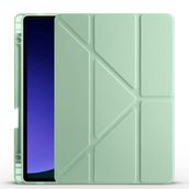 Samsung Galaxy Tab S10 Lite / S10 Fe / S9 Fe 10.9" Uyumlu Tablet Kılıfı – Manyetik Akıllı Kapak, Kalem Bölmeli, Katlanabilir Standlı, Premium Deri Dokulu Koruma - Açık Yeşil