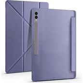 Samsung Galaxy Tab S9 Ultra 14.5” Uyumlu Katlanabilir Standlı Kalem Bölmeli Tablet Kılıfı - Lavanta