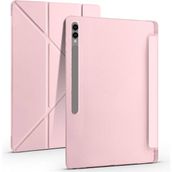 Samsung Galaxy Tab S9 Ultra 14.5” Uyumlu Katlanabilir Standlı Kalem Bölmeli Tablet Kılıfı - Rose Gold