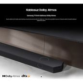Samsung Kablosuz Dolby Atmos Gerçek 5.1.2 Kanallı Ses/ Wi-Fi, Aux, Bluetooth Bağlantı Spacefit Sound Pro 5.1.2 Kanal Dolby Atmos Dts:x Kablosuz Soundbar - Black
