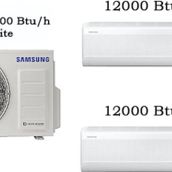 Samsung Multi Klima Takımı 2 Iç Üniteli - 12000 Btu/H 12000 Btu/H Iç Üniteli 17100 Btu/H Dış Üniteli