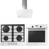 Samsung NV60K5140BW-NA64M7100AW-NK24M7060VW 3'lü Beyaz Ankastre Set