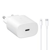 Samsung TA800 Beyaz Lightning Şarj Aleti 2 mt Type-C To Lightning Kablo