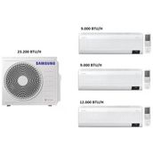 Samsung Windfree Duvar Tipi Multi Klima 9+9+12+24 Btu/H + 10 Kw Dış