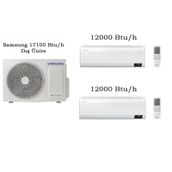 Samsung WindFree Multi 17100 BTU 1 Dış + 2 İç Ünite 12+12 Duvar Tipi Klima