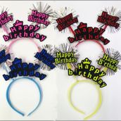 Samur 12 Adet Happy Birthday Neon Renk Doğum Günü Tacı