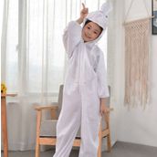 Samur Beyaz Renk 2-3 Yaş 80 cm Çocuk Tavşan Kostümü