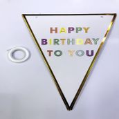 Samur Happy Birthday To You Flama Bayrak Süs