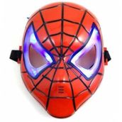 Samur Kırmızı Renk Led Işıklı Spiderman Örümcek Adam Maskesi