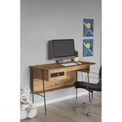 Sandalie Arya 120X59 Cm Çalışma Masası Bilgisayar Masası Ofis Ders Yemek Masası Atlantik Çam&Siyah Teşhir
