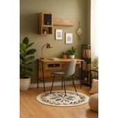 Sandalie Arya Raflı 59X120 cm Çalışma Masası Bilgisayar Masası Ofis Ders Yemek Masası Atlantik Çam - 120x59