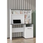 Sandalie Still 50X110 Cm Çalışma Masası Bilgisayar Masası Ofis Ders Yemek Masası Siyah&Beyaz Teşhir