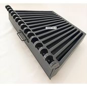 Sandıktan Al Döküm Izgara , Şömine Izgarası 70 Cm. x 46 Cm. x 46 cm 15 Li Izgara, Kızaklı