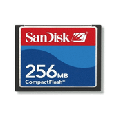 Sandisk PCMCIA-CF Compact Flash Adaptör + 256MB Compact Flash Kart