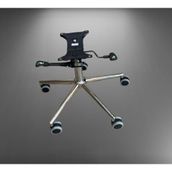 Sandofis Alt Takım Komple Set Ofis Koltuğu Yedek Parçası, Çift Kollu Tilting Mekanizma, Krom Yıldız Ayak Çap 64 cm,Çap 65 Silikon Tekerlekli, 42-51 CM Yükseklik
