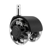 Sandofis Premium Sessiz Ofis Koltuğu Tekerleği,5 Adet,11mm Standart Ölçü, 50mm Çap,Siyah, Sessiz Hareket