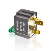 Sanel SR1244 12 Volt 30 Amper 4 Uçlu Sigortalı Braketli Mini Röle