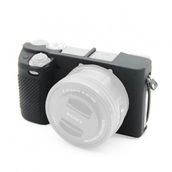 Sanger Siyah Sony A6300 Uyumlu Silikon Kılıf