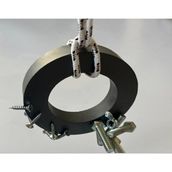 Şantiye Inşaat Çivi Vida Toplama Mıknatısı - Metal Toplayıcı 10 Metre Halatlı Güçlü Halka Mıknatıs 100X60X20 - Siyah