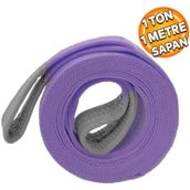Sapan Polyester Spanzet 1 Ton 1 Metre Mor Saglam Yuk Kaldirma Tasima Indirme Halat