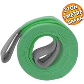 Sapan Polyester Spanzet 2 Ton 1 Metre Yesil Saglam Yuk Kaldirma Tasima Indirme Halat