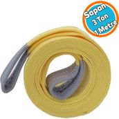 Sapan Polyester Spanzet 3 Ton 1 Metre Sarı Sağlam Yük Kaldırma Taşıma Indirme Halat - Renkli