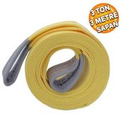 Sapan Polyester Spanzet 3 Ton 3 Metre Sari Saglam Yuk Kaldirma Tasima Indirme Halat