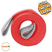 Sapan Polyester Spanzet 5 Ton 2 Metre Kırmızı Sağlam Yük Kaldırma Taşıma İndirme Halat