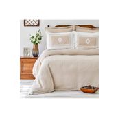 Sarah Anderson Salerno Bej Yatak Örtüsü Takımı ve Çarşaf Seti