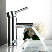 Sardıcı Krom Kaplama Çift Su Girişli Yüksek Model Lavabo Bataryası